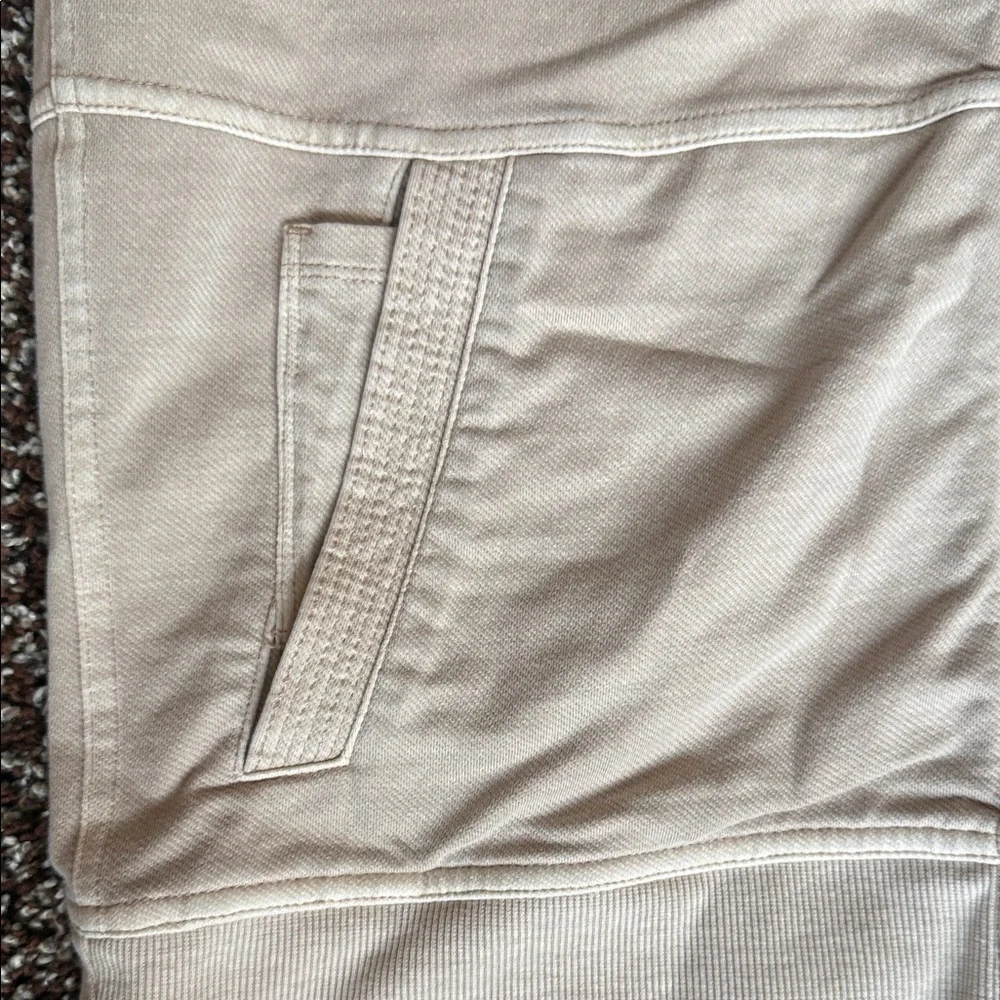 Athleta Light Tan Ribbed Jacket - Picture 3 of 3